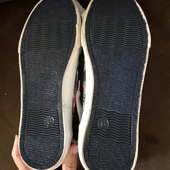 Mossimo Supply Co. Floral Print Canvas Shoes Sz 6 - Picture 5 of 7